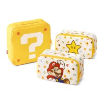 日本マリオ収納袋 3 点セット旅行分割漫画化粧品袋かわいい軽量衣類収納袋