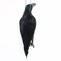 ホットセリングシミュレーションカラス羽毛クロウバードバードエクソシストハロウィーンデコレーションハンティングベイトとデスハンギングカラス