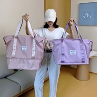 拡張可能なトラベルバッグ女性の短距離ポータブル超大容量フィットネスバッグ折りたたみマタニティ収納荷物バッグ