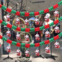 クリスマスの装飾、吊り下げ、店の天井ペンダント、窓、ショッピング モールのアクティビティ、クリエイティブな雰囲気、シーン レイアウト、旗