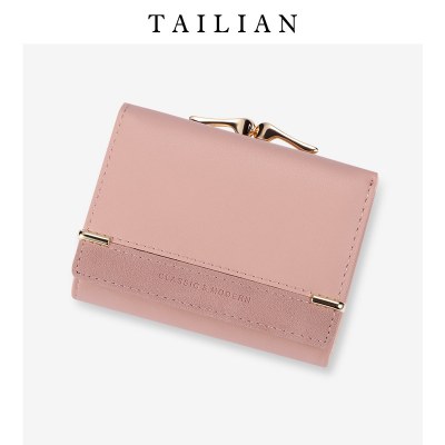 Tailian タイリアン 財布 レトロ女性のショートつや消し韓国小銭入れ学生 財布 卸売