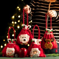 クリスマスクリエイティブギフトハンドバッグ子供用パーソナライズアップルバッグクリスマスイブギフト装飾包装袋