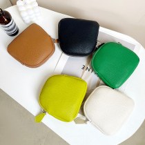 新しい韓国スタイルの小銭入れレディースバッグミニクラッチバッグシンプルなソフトレザージッパー小銭入れヘッドフォンバッグ収納袋