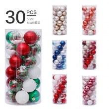 クリスマス装飾 6 センチメートル/30 個透明ボールクリスマスボールセットクリスマスツリーペンダント