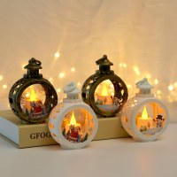 クリスマス装飾、光る常夜灯、ペンダント、クリスマス用品、小道具、卓上燭台、ライト、窓飾り