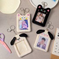 韓国の少女漫画ぬいぐるみカードホルダーかわいい猫ライスカードホルダースター追いかけ少女アイドル小さなカードホルダー