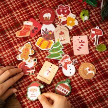 クリスマスツリーレイアウト雰囲気装飾カードクリスマス吊り下げカード絶妙な子供のギフト包装箱吊り下げタグメッセージカード
