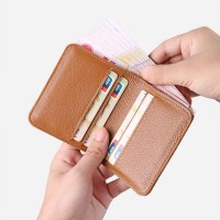 シンプル財布 メンズ ショート 縦型 ミニ 極薄財布 運転免許証も入る シンプル 薄い 学生 メンズ