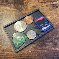 ウォレットカードホルダーユニバーサルアルミニウム合金トレイキーコイン多目的収納ボックス