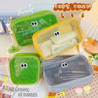 韓国旅行メッシュ収納袋透明化粧品袋ポータブルトイレタリーバッグ大容量収納袋デジタルオーガナイザーバッグ