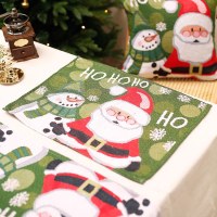 クリスマステーブルセッティング、テーブルフラグ、テーブルクロス、プレースマット、枕、ホテルレストランのテーマシーン、クリスマス装飾用品