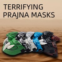 独立局の人気の赤い般若面 般若 コスプレ 能劇 和風 能面 ハロウィン パーティー 周辺機器