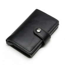 盗難防止 RFID カード ホルダーは自動的に取り出されます = 金属製のカード ホルダー、財布、銀行カード、クレジット カード ボックス
