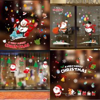 クリスマス装飾ウィンドウステッカーガラスステッカーホテルシーンレイアウトクリスマス静的ステッカー
