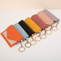 韓国スタイルのクリエイティブファッションカードホルダー女性のキャンディーカラー学生バスカードホルダーキーホルダーペンダント