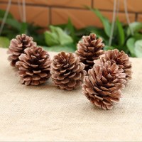 2-14 センチメートル松ぼっくりクリスマス装飾ペンダント diy 松ぼっくりドライフルーツ松ぼっくり写真小道具アクセサリー