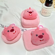 かわいいガーリーな小さなビーバー ルビー ミニ小銭入れペンダント漫画ぬいぐるみヘッドフォン収納袋 in ぶら下げ