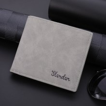 財布 メンズ ショート 薄い レトロ 学生 カジュアル ビジネス ウォレット 横型財布 トレンディ パーソナライズ ソフトレザー ウォレット ユース