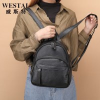 本革バックパック女性の新しいニッチ多用途ファッション大容量最上層牛革女性のカジュアルバックパック