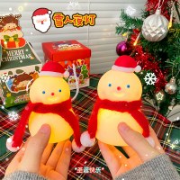 新しいクリスマス雪だるまナイトライト、クリスマス雰囲気ライト、クリエイティブミニデスクトップオーナメント、女の子へのギフト