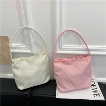 ファッション通勤バッグ刺繍ナイロンカジュアル多用途脇の下バッグ女性のトートハンドバッグ