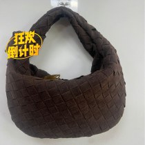 レディース バッグ、本革結び団子バッグ、ハンドバッグ、ショルダーバッグ、編み込み結びバッグ、脇革クラッチバッグ