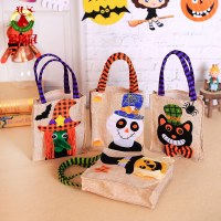 ハロウィーンの装飾漫画カボチャハンドルバッグハンドバッグパーティーゴーストフェスティバルドレスアップ子供用キャンディーバッグ
