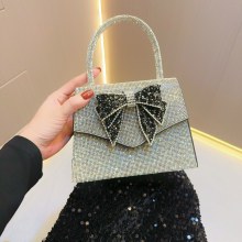 新しいラインストーンケリーバッグ女性のダイヤモンドバンケットハンドバッグショルダークロスボディバーキンバッグイブニングバッグ