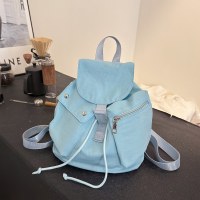 機能的なスタイルのバックパック、多用途、カジュアル、ニュートラル、マルチポケット、学生用の小さなバックパック、スクールバッグ