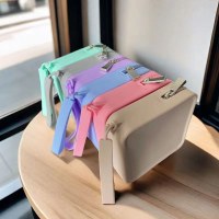 シリコーンコイン収納袋小さな正方形バッグイヤホン口紅美容銀行カードキージッパー収納袋ポータブル