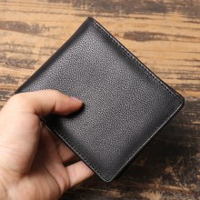 新しいメンズクレイジーホースレザーショートウォレット本革マルチスロットカードホルダー女性のRFID財布小銭入れ