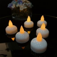 LEDフローティングキャンドルライトウォーター装飾用小道防水電子キャンドルエンカウンター水は明るいレストランの装飾水ワックスです