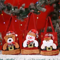 クリスマス装飾キャンディーバッグアップルバッグギフトバッグ老人雪だるまヘラジカサンタバッグショッピングモールスーパーマーケット学校