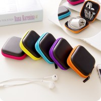 ポータブルヘッドフォン収納袋携帯電話充電器データケーブルバッグミニコイン収納袋コイン小銭収納ボックス