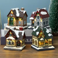 新しい発光小さな家の装飾品クリスマス装飾樹脂イグルークリスマスギフトギフト