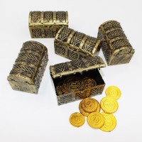 子供のおもちゃ、ゲーム、装飾小道具、海賊の宝箱、金貨箱、プラスチック製の海賊の宝箱、宝石箱