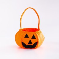 ハロウィン用品ポータブルカボチャバッグキャンディーバッグ子供の装飾小道具スマイリー立体カボチャバッグ卸売