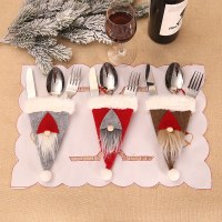 新しいクリスマス装飾クリエイティブフォレストマンナイフとフォークセット北欧高齢者食器セット装飾