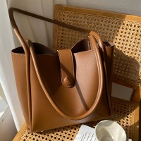 大容量のレディースバッグ、秋冬の新作レトロショルダーバッグ、高級感があり、ファッショナブルで多用途な仕事用、通勤用トートバッグ