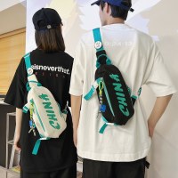 チェストバッグ女性のための 2023 夏の新ファッションスポーツメンズショルダークロスボディバッグ学生大容量ウエストバッグ