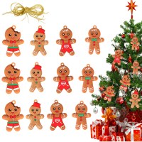 クリスマス装飾ジンジャーブレッドマンペンダント人形人形ヨーロッパとアメリカのクッキーサンタクローススノーフレーク
