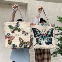 新しいファッションレディースバッグエスニックスタイルキャンバスバッグショルダーバッグ大容量シンプルで多用途