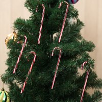 新しいクリスマスツリーの装飾アクリル杖クリスマス装飾クリスマスギフト家の装飾