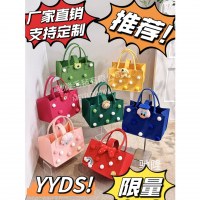 漫画フェルトバッグポータブルショッピングバッグ肥厚ママバッグインターネット有名人 100 日宴会ギフトバッグお土産