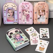 Muxinn ピクセルペットワン宮殿カードブックストレージブック 3 インチ小さなカードスター追跡フォトアルバム高探し Ins Xiaoma Bao