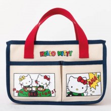 日本のファッション猫漫画プリントトートバッグハンドバッグキャンバスバッグハンドバッグ多機能バッグ