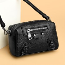 本革 バッグ女性のための 2024 夏の新しいスタイルのハイエンドニッチ第一層牛革ショルダークロスボディバッグミニ小さなスクエアバッグ