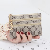 女性用のおしゃれな小銭入れ、小さな ミニ ショートジッパーキーバッグ、シンプルな小さな財布、コイン、コンパクトなコインバッグ、財布