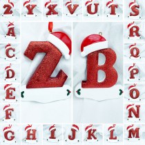 26 英字クリスマスペンダント樹脂手描きペンダント吊り下げ装飾