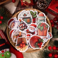 新しいオリジナルクリスマス DIY デコレーション 50 スノーフレークウィンドウステッカー非繰り返し防水クリスマスステッカーパック